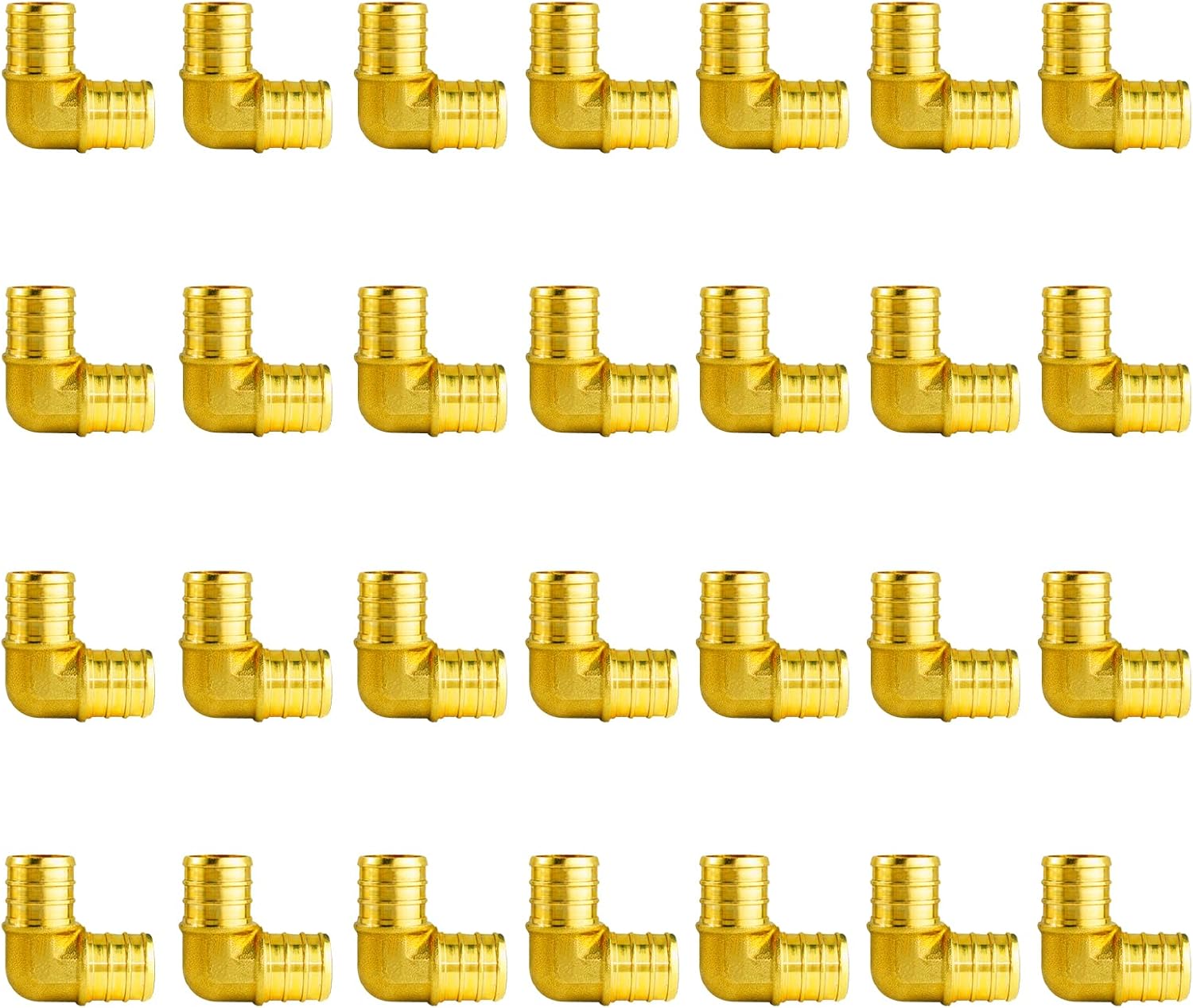 WiseWater 28 Pcs PEX Fittings 3/4 Inch, 3/4 inch 90 Degree Elbow PEX