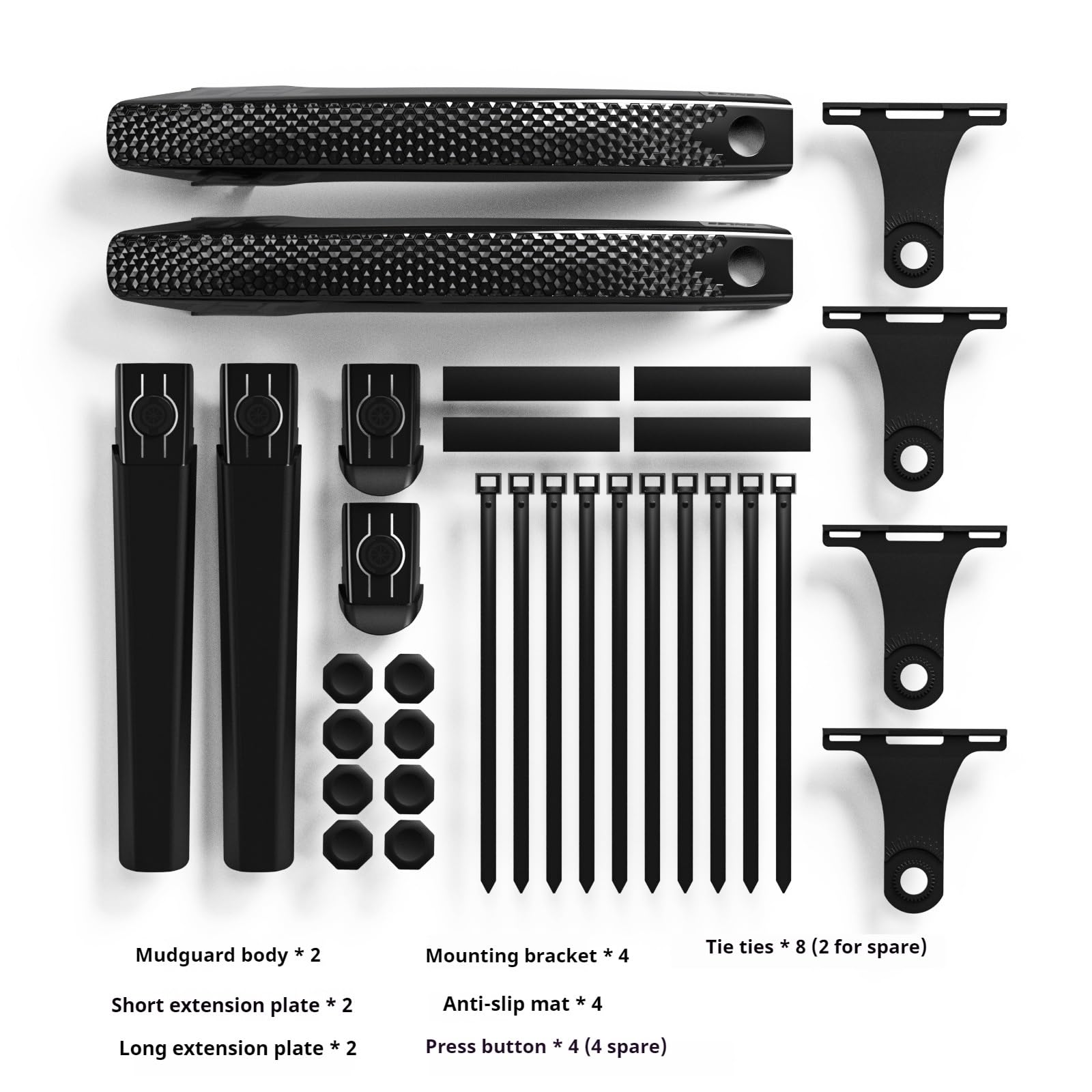 Parafango 1PCS/2PCS Bicicletta Anteriore/Posteriore Ruota parafango Mountain Bike Accessori per Ciclismo su Strada parafango Bici
