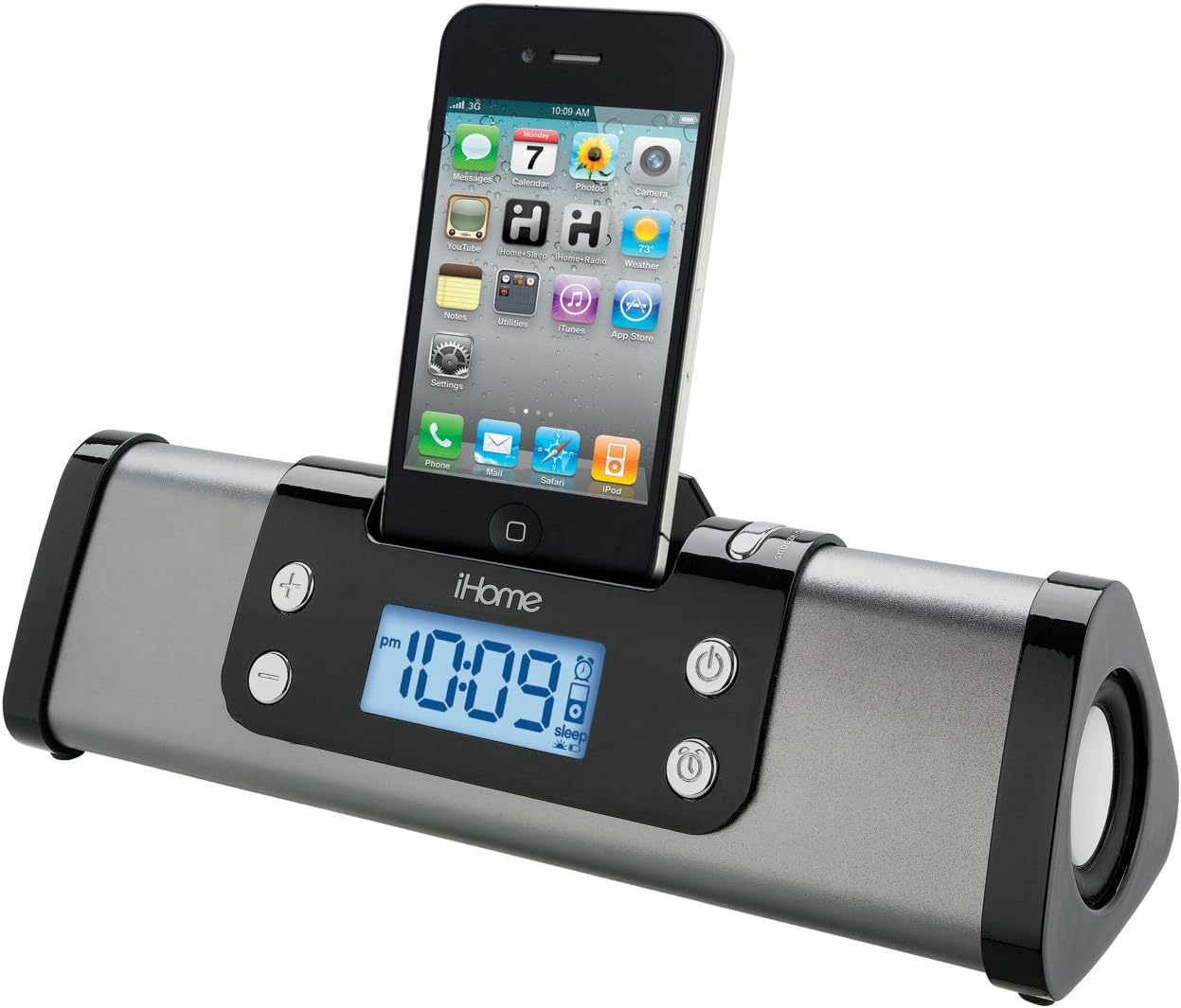 iHome iP16 Portable Alarm Clock Speaker System for your iPhone / iPod