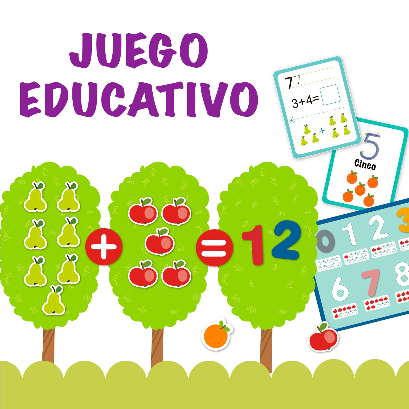 3 Juguetes Matemáticos Magnéticos Para Niños – Aritmética Divertida Con Números De Colores, Ideal Para Casa O Escuela (Regalo Escolar)