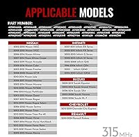 Vista 2 de 40700-JA01B - Sensor de sistema de monitoreo de presión de neumáticos compatible con Nissan Altima Frontier Versa Infiniti Q45 QX4 QX56, sensor TPMS