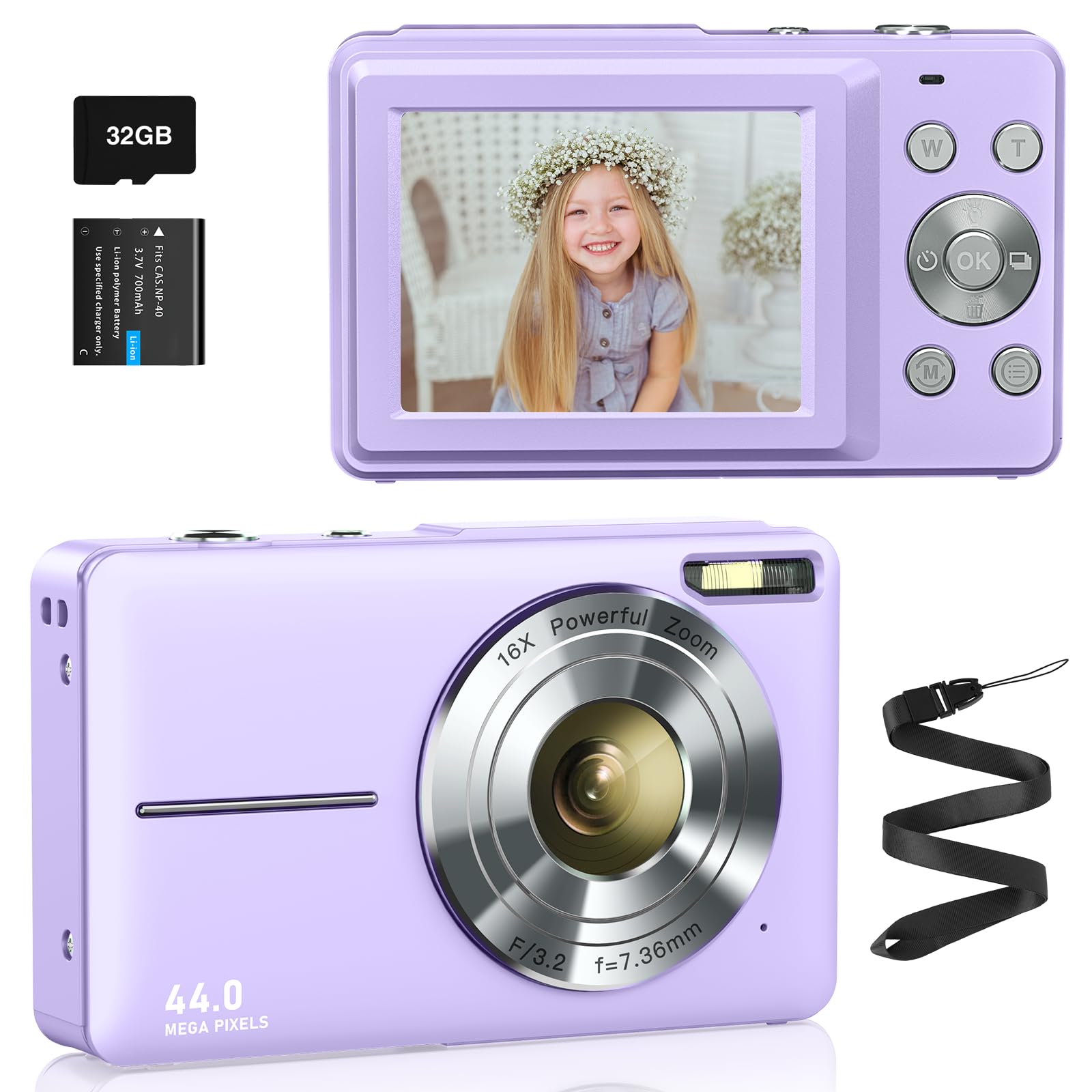 Amazon | ToAuite 4400万画素 デジカメ デジタルカメラ 1080P動画撮影