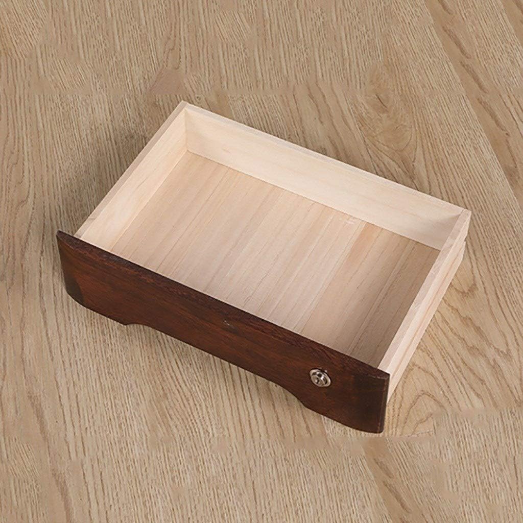 Desktop Lockable File Cabinet, Stackable Drawer Organization, Used for Desk Accessories Or Mail, 2Colors (A1)