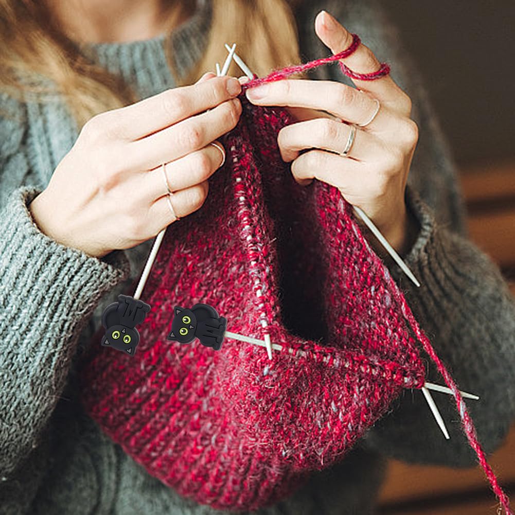 PRETYZOOM 12pièces Bouchons Aiguilles à Tricoter Silicone Lot De