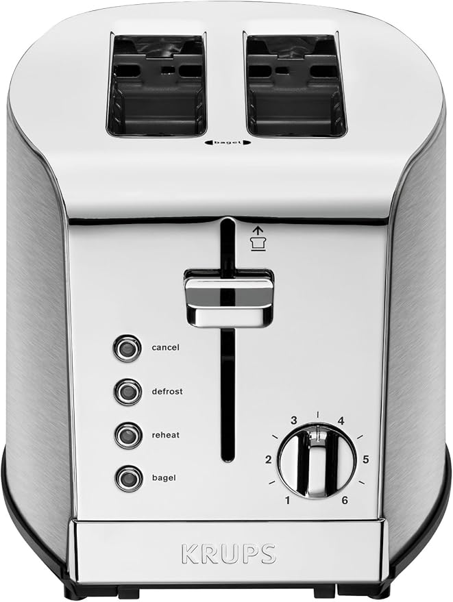 KRUPS KH732D50 2Slice Toaster, Stainless Steel Toaster, 5