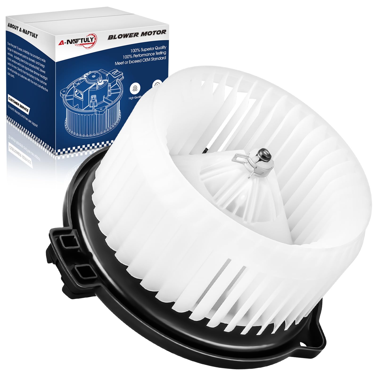 AC Blower Motor with Fan Replacement Fits for Toyota Tacoma 1995 1996 1997 1998 1999 2000 2001 2002 2003 2004 Echo, HVAC Plastic Heater Blower Motor, Replace# 700059, 8710352060, 8710304030