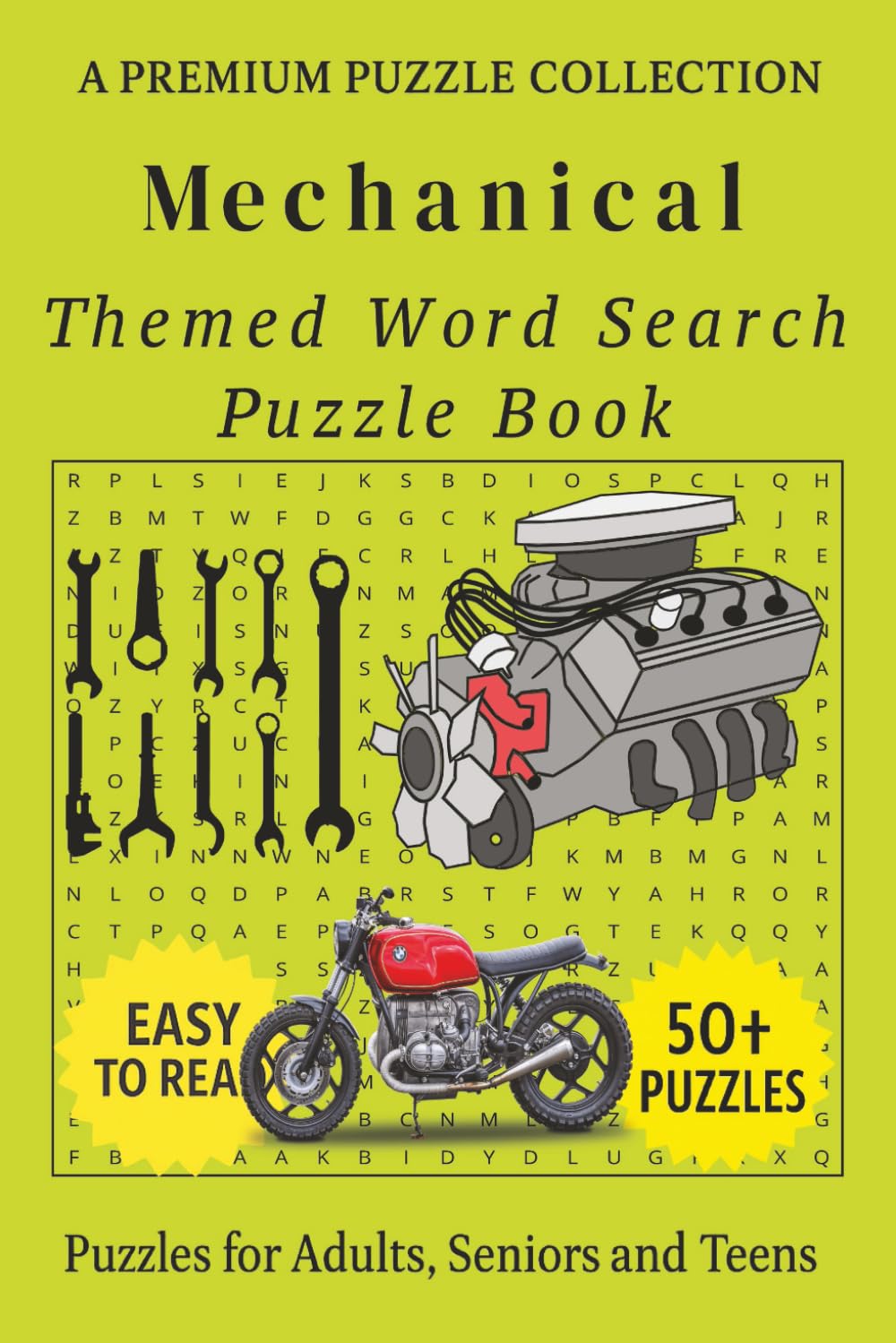 Mechanical - Themed Word Search Puzzle Book: 50+ Easy-to-Read Mechanic Related Puzzles - For Adults, Seniors, and Teens. (Hobby & Lifestyle Word Search Puzzles)