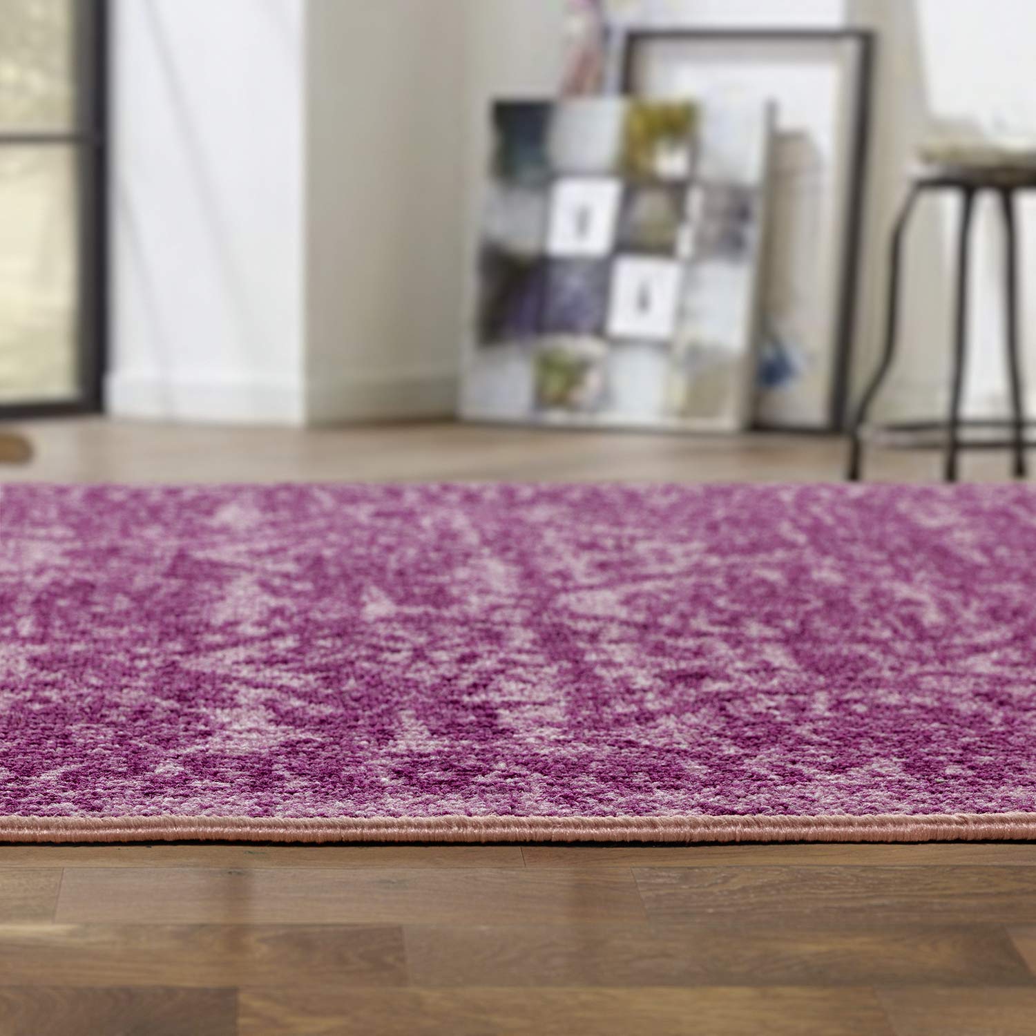 Antep Rugs Läuferteppich 60 X 200 Cm – Rutschfest Mit Gummiunterseite, Modernes Blumenmuster, Braun