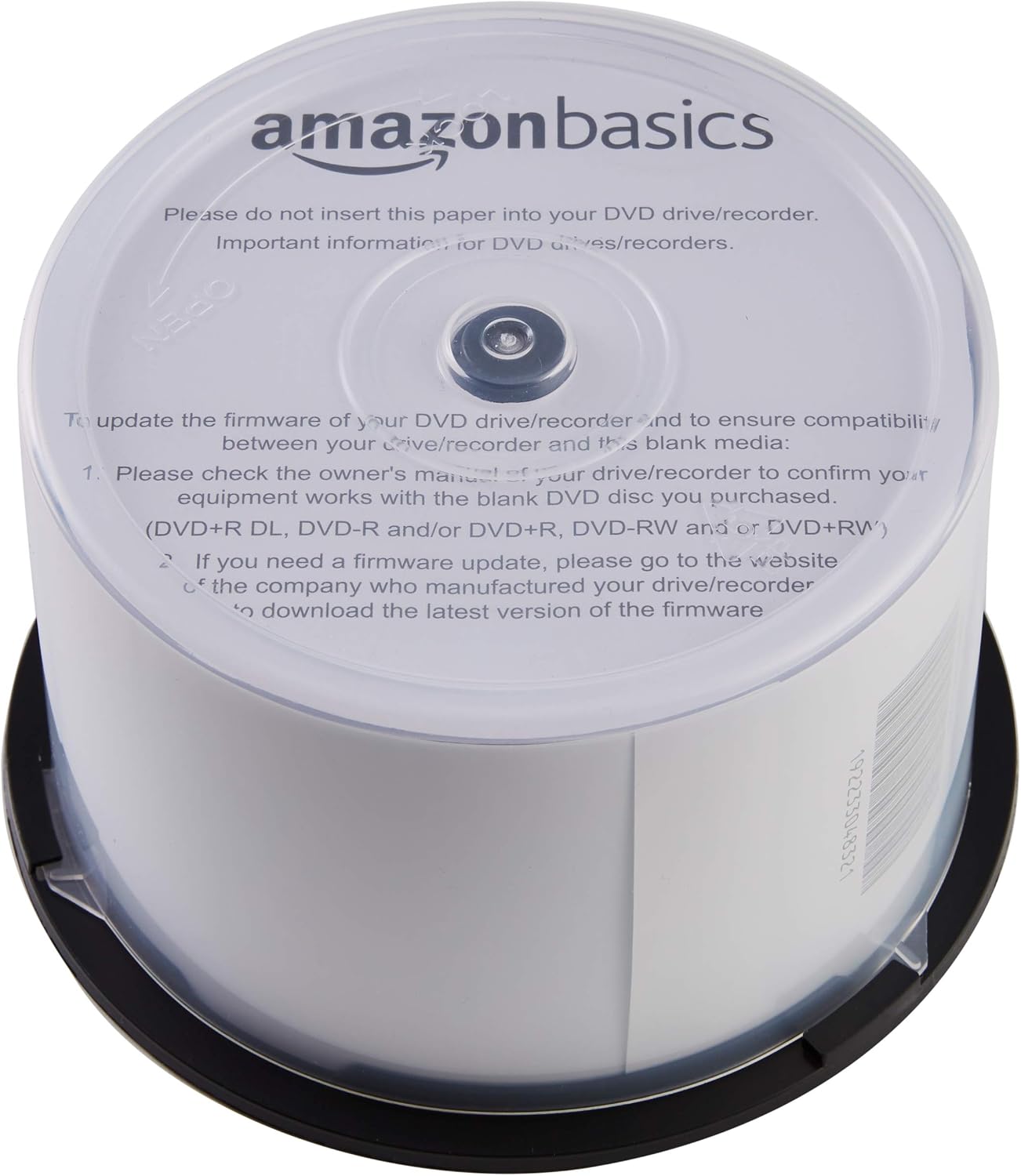 Amazon Basics 4.7 GB blank 16x DVD+R - 50 Pack Spindle