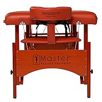 Vista 4 de Master Massage Fairlane Therma-Top - Mesa de masaje portátil con calefacción de 28 pulgadas, color canela, sistema de calefacción ajustable, cama