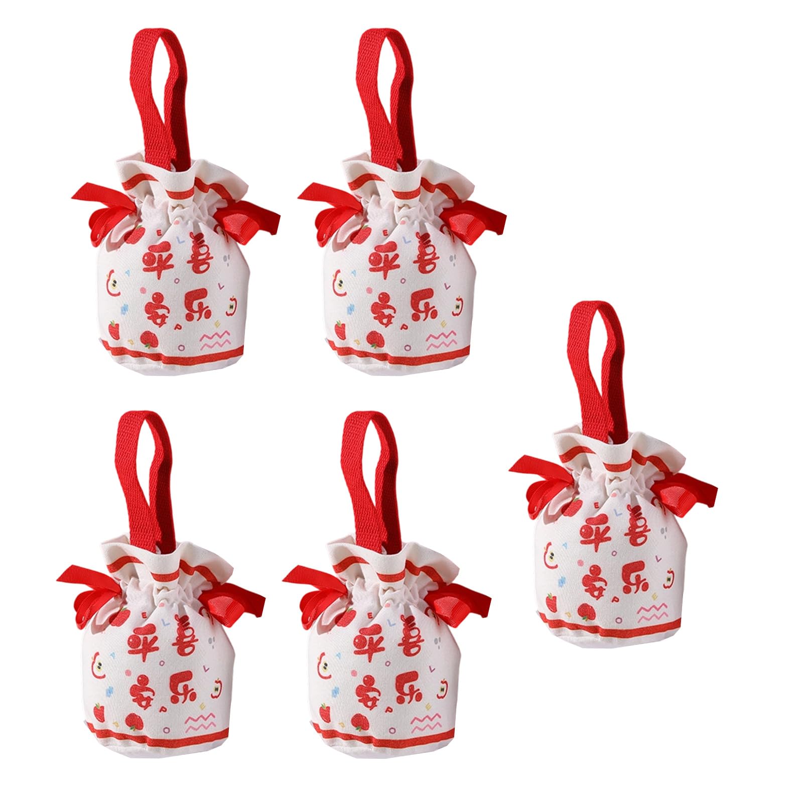 Buxuaaaa Gift Sacks Foldable Christmas Tree Decoration Storage Bag with Spacious Interior for Fruits and Small Presents Christmas Fruit Bag