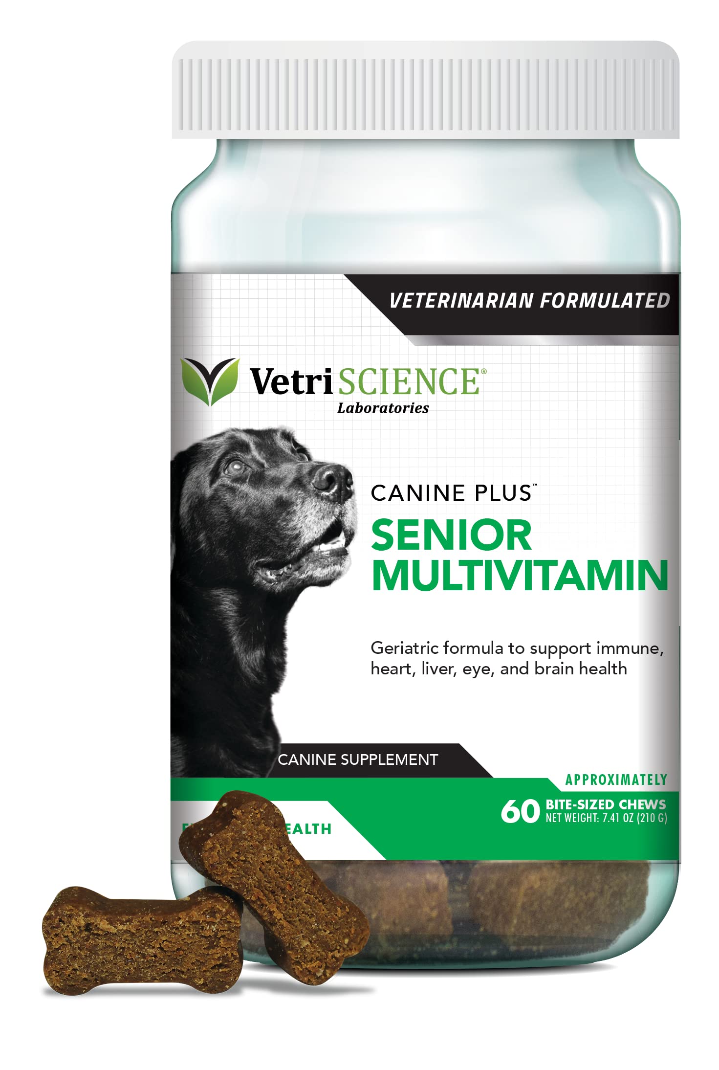 VetriScience Canine Plus MultiVitamin for Senior Dogs Vet Vitamin Supplement