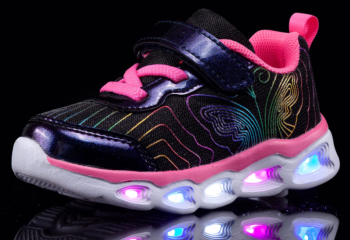 Toddler Girls Led Shoes Kids Light Up Zapatillas