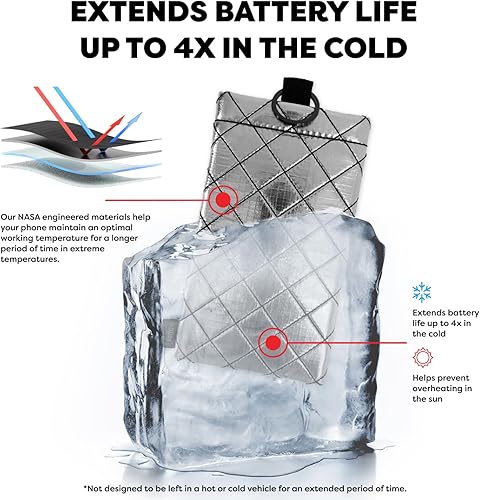 Miniatura 25 de PHOOZY Funda térmica Apollo II para teléfono con aislamiento para clima frío Extiende la duración de la batería 4 veces Accesorios de esquí