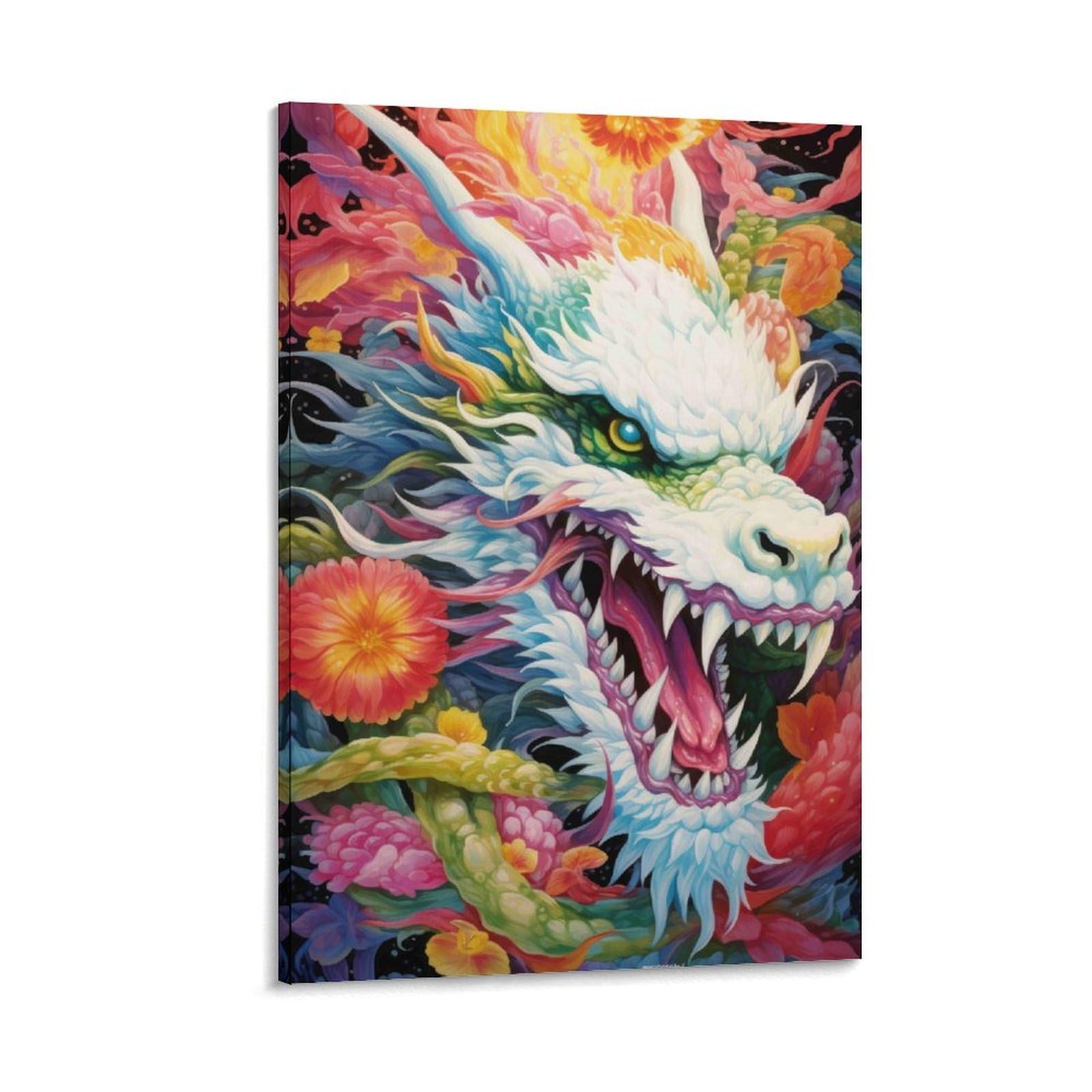 DHBANEIOK Fantasy Dragon Art_3 Wall Decor Poster Canvas Prints Picture Modern Canvas Wall Art Picture Wall Hanging for Home Decorations 24x36inch(60x90cm)