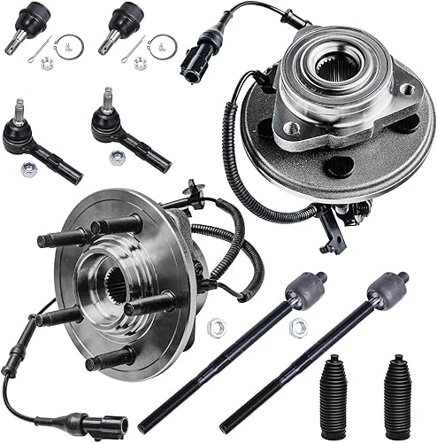 Miniatura 609 de Detroit Axle - Kit de cubos de rodamiento de rueda delantera de 6 piezas para Dodge Dart 2013-2016, Chrysler 200 2015-2017, 2 cojinetes de rueda