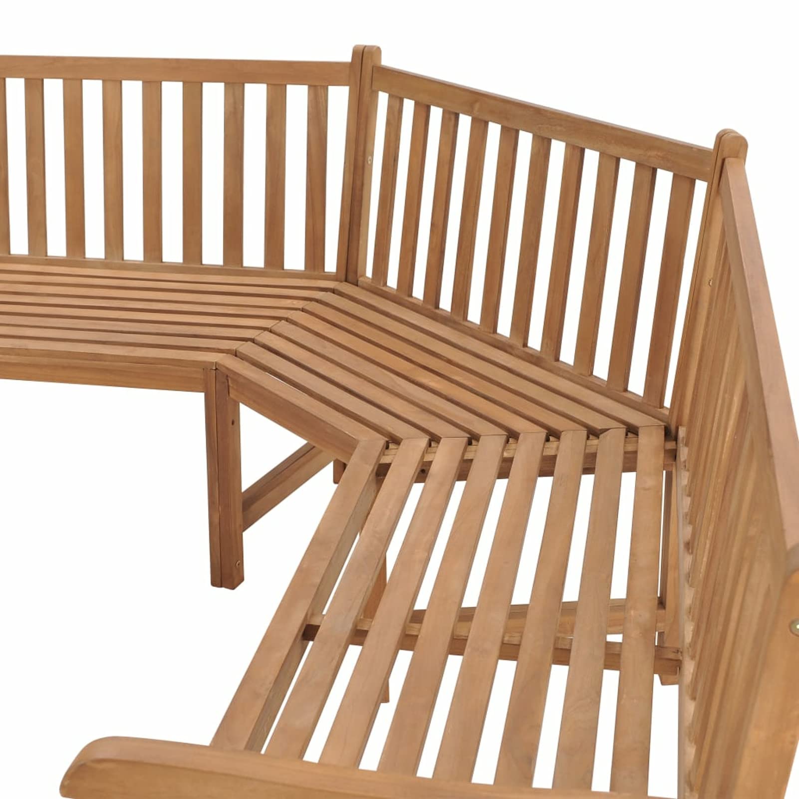 Banco de Jardín de Teca con Cojín - 185x185x90 cm - Resistente y Cómodo