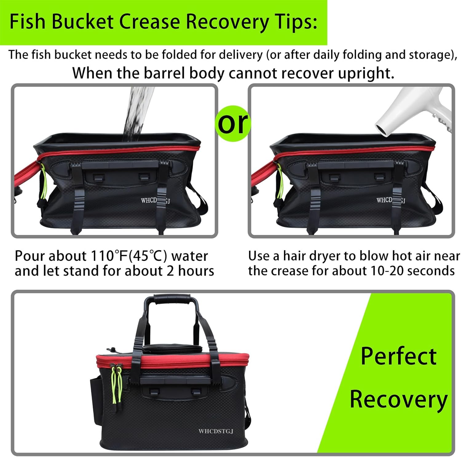 釣りバケツ 多機能 折りたたみ式 ポータブル 釣りバケツ 8ガロン EVA フィッシュバケツ 生きた魚や新鮮な魚の餌の保管に最適 (