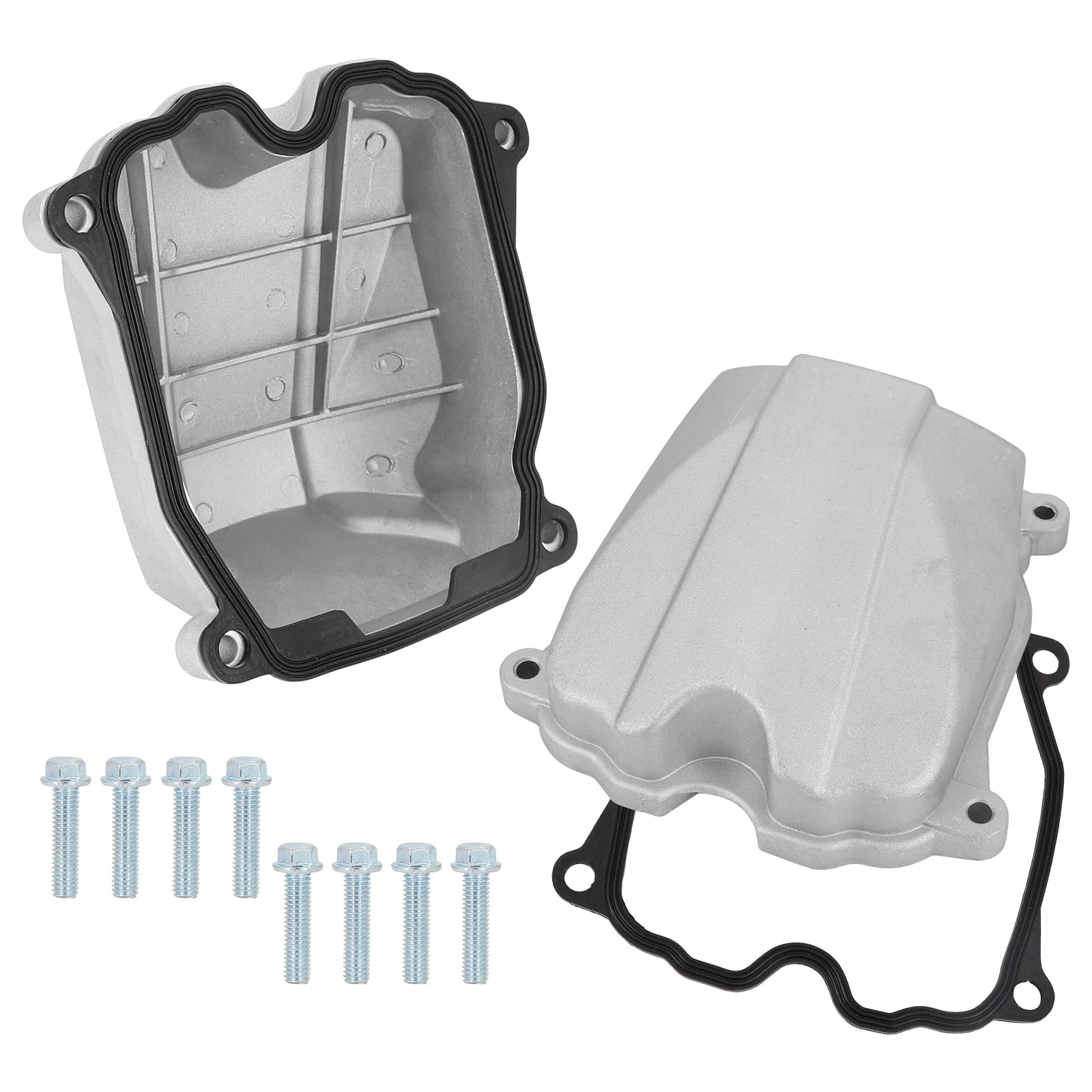 Coperchio valvola in alluminio con guarnizione e bulloni 420610393 420630260 compatibile con Can-am Commander Maverick Outlander 330 400 650 800 1000 1000R 2-Pack