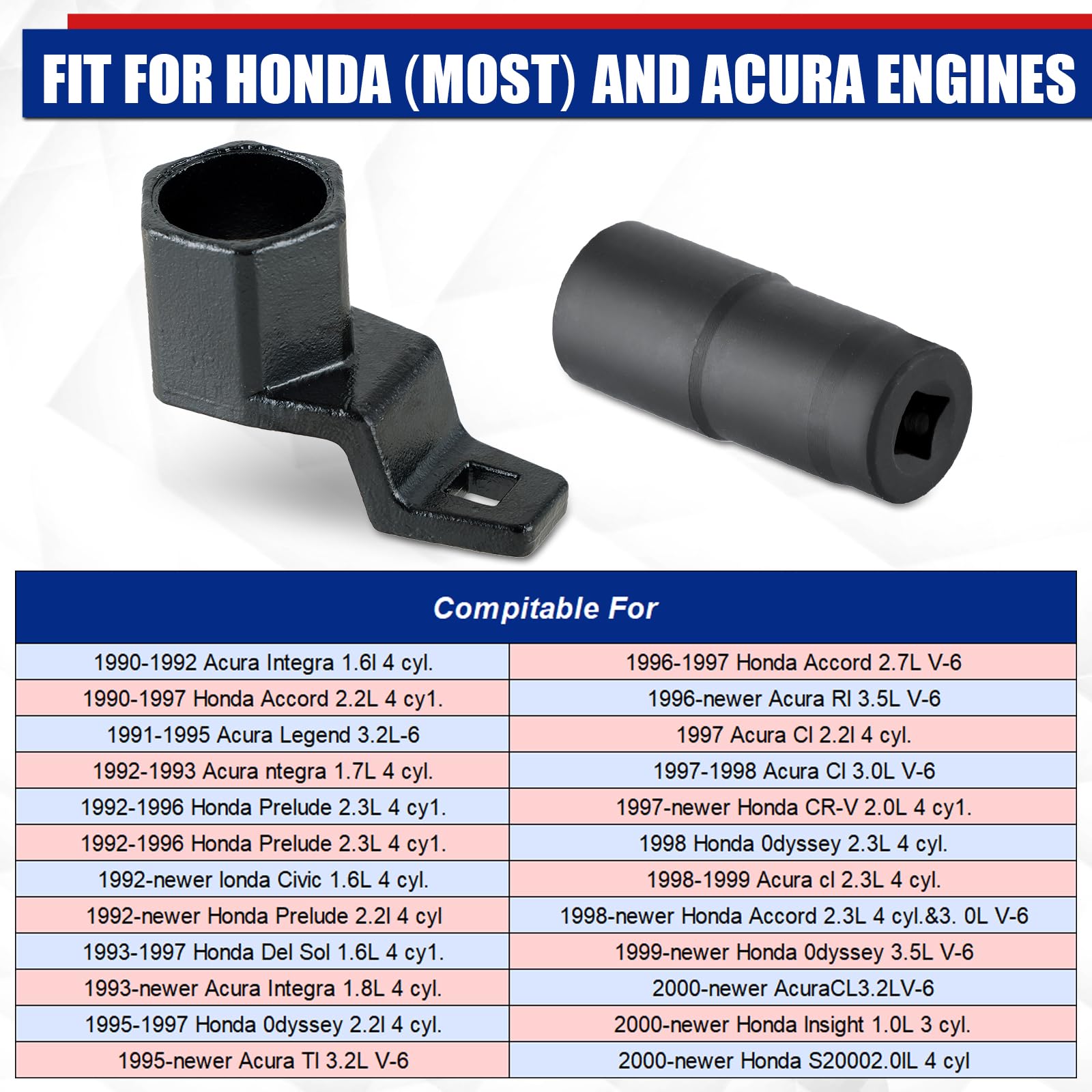 Outil D'enlèvement Poulie Vilebrequin 50mm & Douille 19mm Pour Honda - Neuf - Garantie 6 Mois