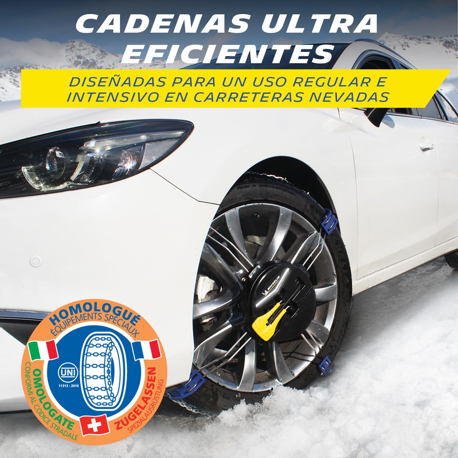 Michelin Fast Grip - Cadenas de Nieve Delanteras para Coche