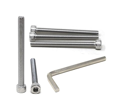 Miniatura 81 de iexcell 25 piezas M4 x 60/65/70/75/3.150 in paso de rosca 0.028 in acero inoxidable 304 cabeza hexagonal Tornillos Tornillos surtido Kit