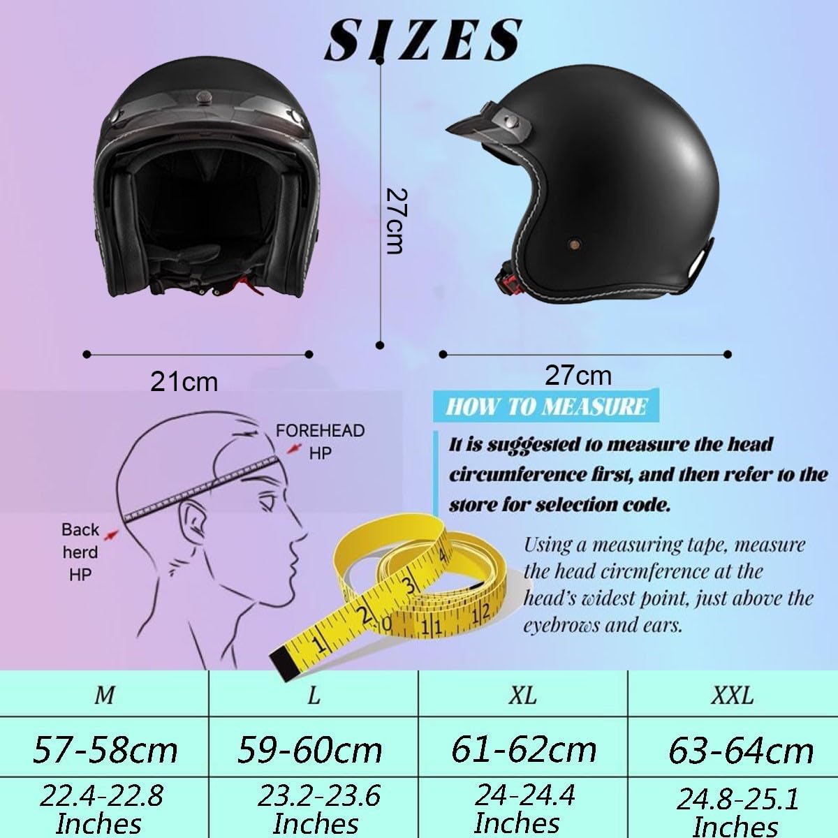 Casco De Motocicleta Abiertos ECEDOT Homologado Medio Casco Protector con Visera Cascos Jet De Estilo Vintage Cascos Half-Helmet para Hombres Y Mujeres