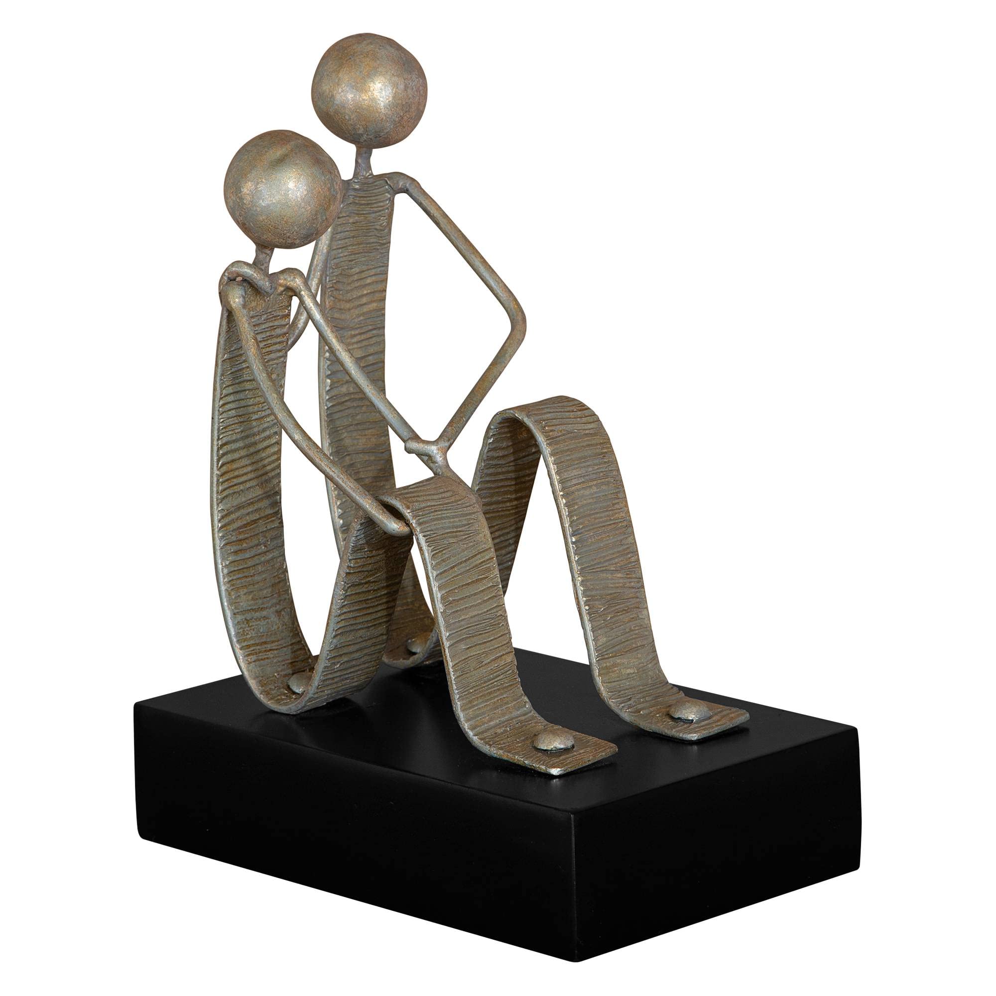 Uttermost Friendship 11" High Rustic Gold Figurine