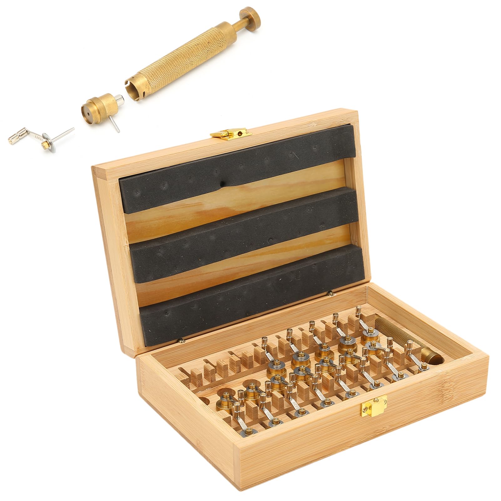 Agatige Kits de Herramientas de reparación de Relojes, enrollador de Relojes Profesional, reparación de Relojes de Pulsera, Accesorio de Herramienta de bobinado Profesional para relojeros