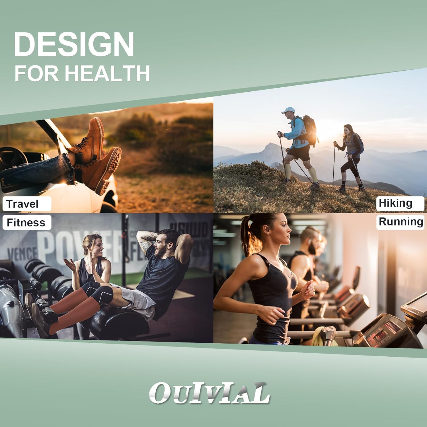 3 Pack Copper Compression Socks for Women&Men 20-30mmHg Open Toe Knee High Support Socks for Varicose Vein Running - Image 7