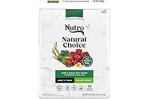 Nutro Natural Choice Adult Healthy Weight Dog Food, 30 lbs - Lamb and Brown Rice