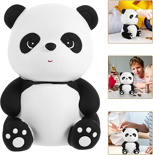 Miniatura 3 de Abaodam Banco de dinero de panda, alcancía inastillable, bonito banco de animales para niños y niñas, regalo de Navidad y cumpleaños para habitación