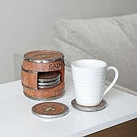 Vista 14 de NFL Team Logo 5-Pack Barrel Beverage Drink Coaster Set