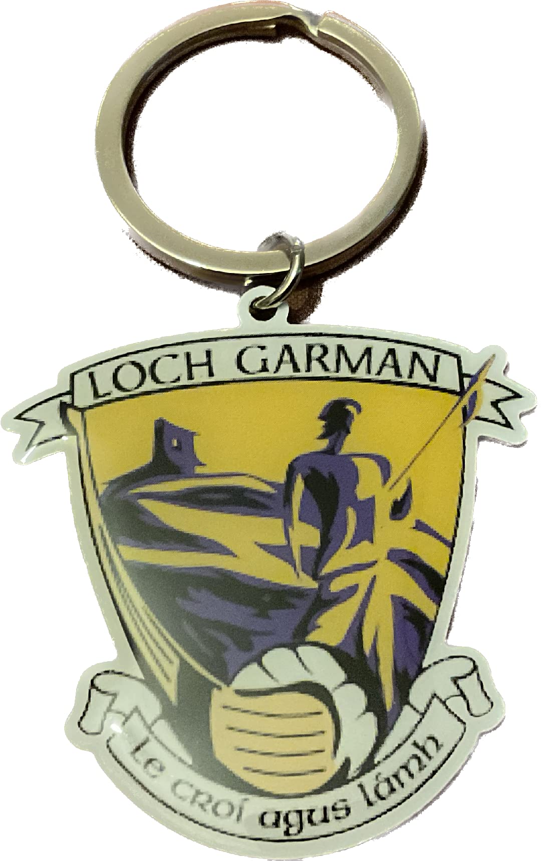 Wexford Official ALL IRELAND GAA County crest ultra thin metal keyring.