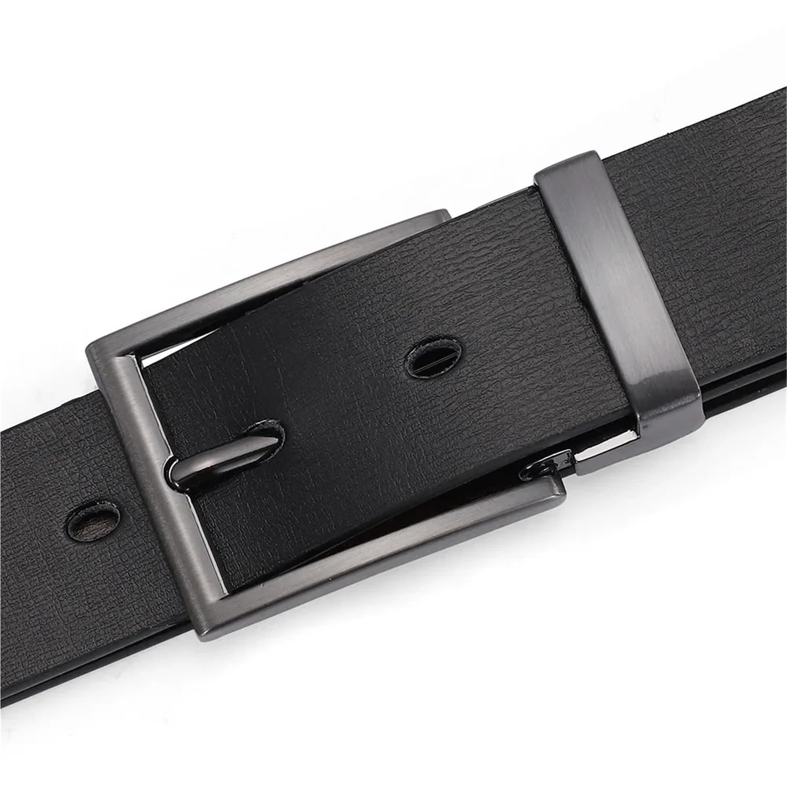 2 Stück Gürtel Herrengürtel Herren Automatische Schnalle Ledergürtel Businessgürtel Weicher Gürtel(125cm)