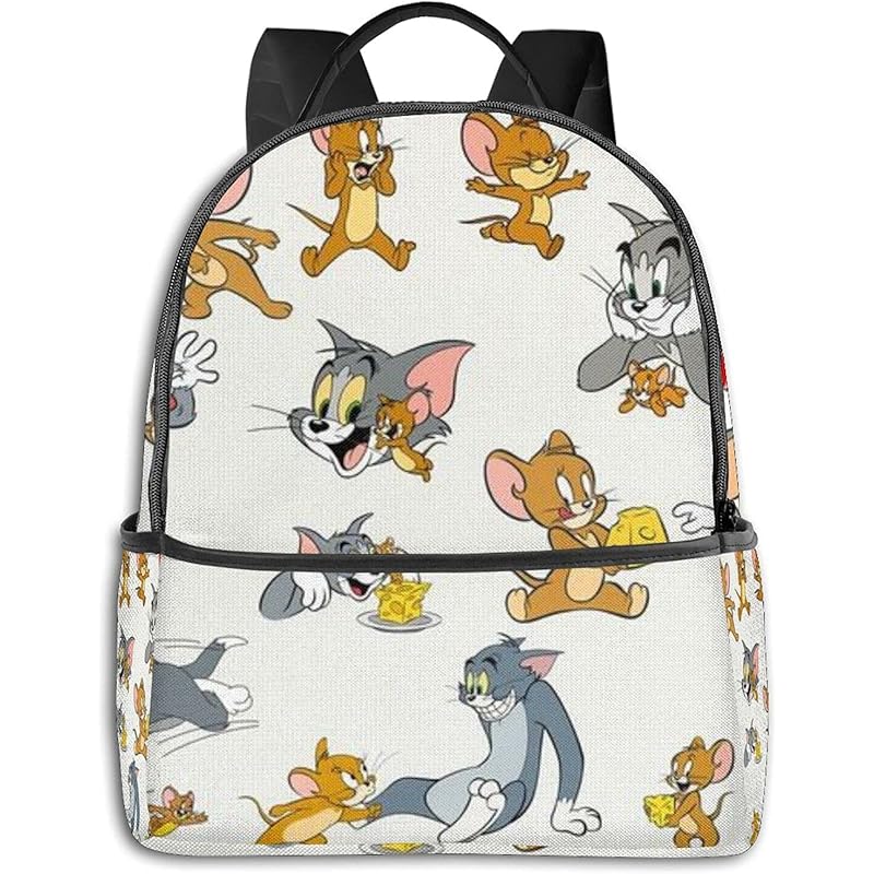 バッグ スーツケース サイン 掲示用品 パネル リュックサック トムとジェリー アニメバッグ軽量ュック大容量ファッション高校生 収納バッグ学生子供男の子女の子人気学校新年のお祝いの贈り物通学遠足旅行男女兼用 P54ozsgjjb Www Capriassurances Fr