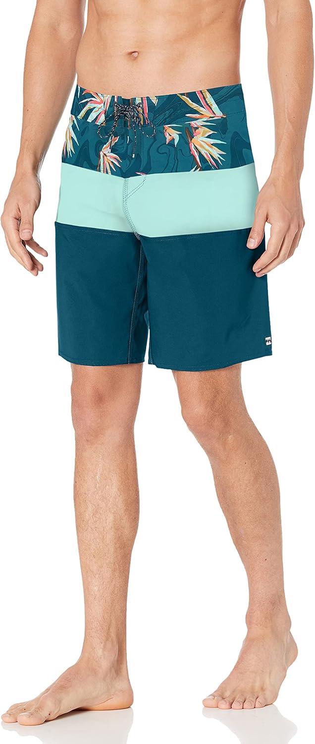 Billabong Men's Standard 4-Way Performance Stretch Tribong Pro Boardshort, 19 Inch Outseam, Navy, 31