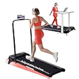Walking Pad Treadmill with Handle Bar & Adjustable Incline, 4-in-1 Portable Compact Small Treadmills with Handles for Home Small Spaces, 3.5HP Electric Home Under Desk Treadmill, 0.6-7.6MPH, 350LBS