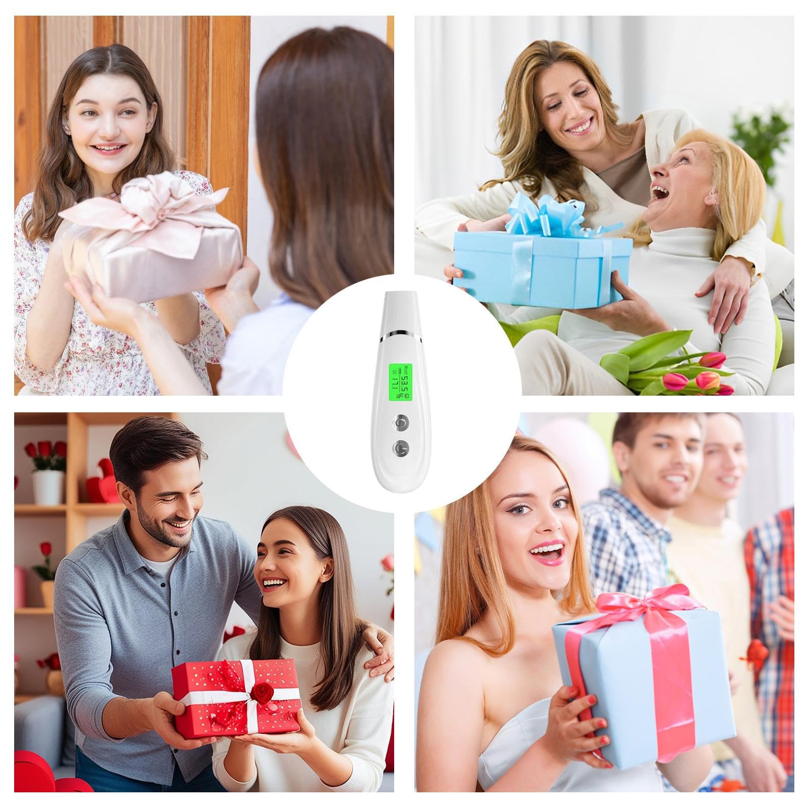 Monitor de hidratación de la piel, ABS, máquina analizadora de piel, analizador de pieles faciales para pruebas de humedad de la piel, cuidado de belleza, spa y uso diario de cuidado de la piel
