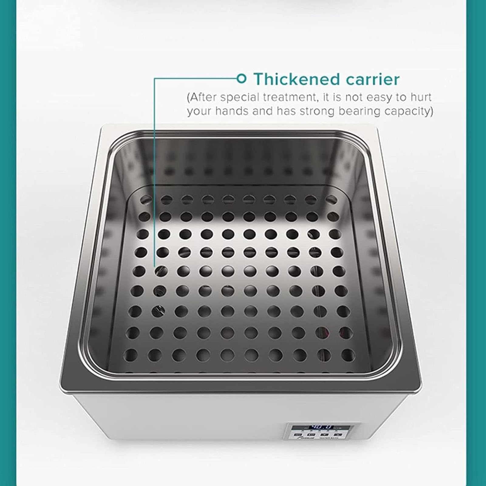 Baño María digital de acero inoxidable, 1-6 pozos, baño de agua termostático con pantalla digital y cubierta protectora para uso en laboratorio, 220 V