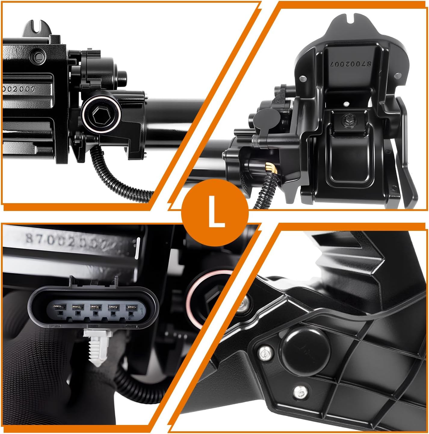 2PCS Power Running Board Motor Assembly Fit for 2007-2014 Cadillac Escalade ESV EXT, for Chevy Tahoe Avalanche Suburban, for GMC Yukon XL, Left Driver Side and Right Passenger Side Step Motor