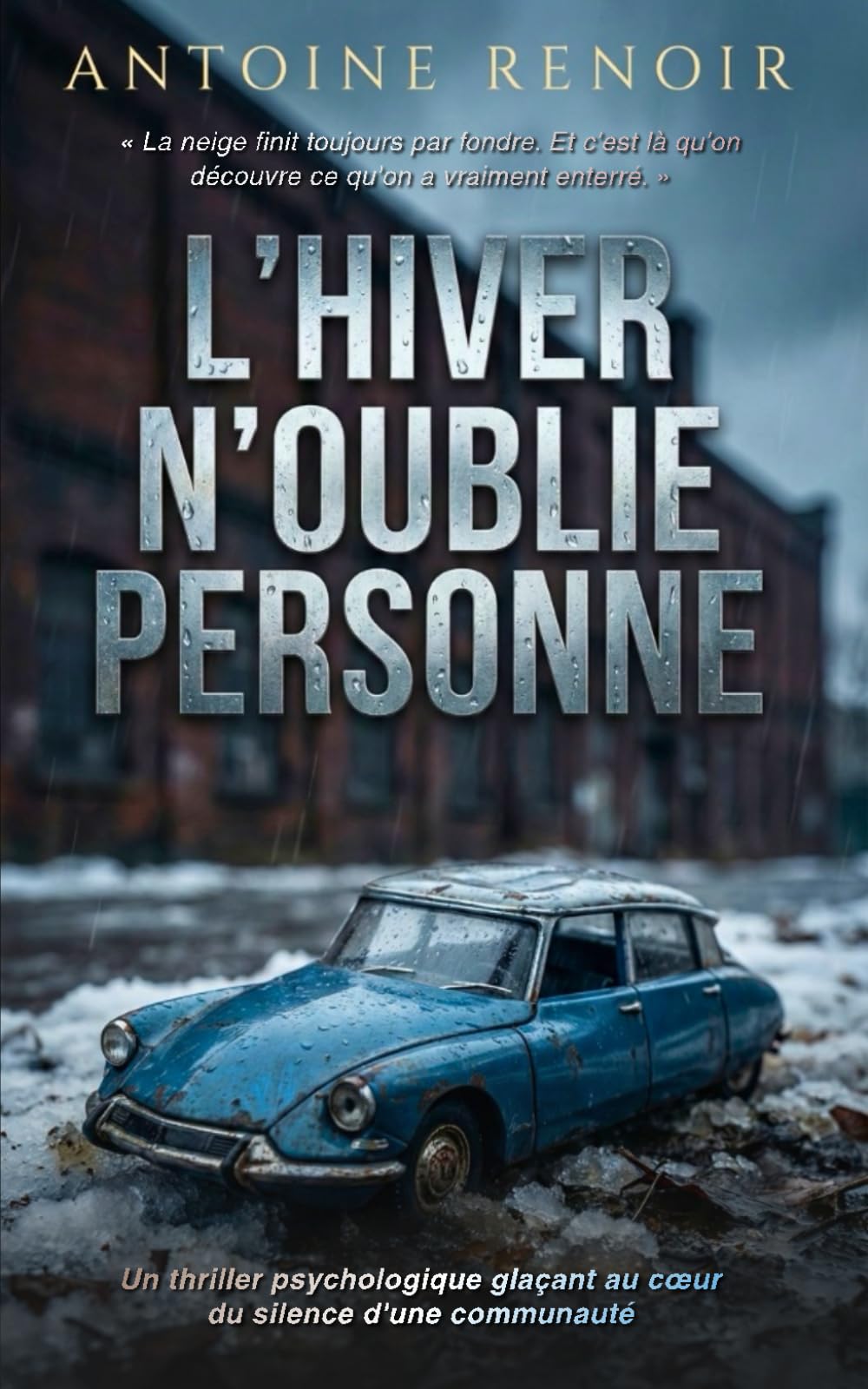 L'HIVER N'OUBLIE PERSONNE: Un thriller psychologique glaçant au cœur du silence d'une communauté