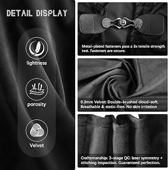 VZQI Renaissance Velvet Hooded Cloak for Adults Cosplay