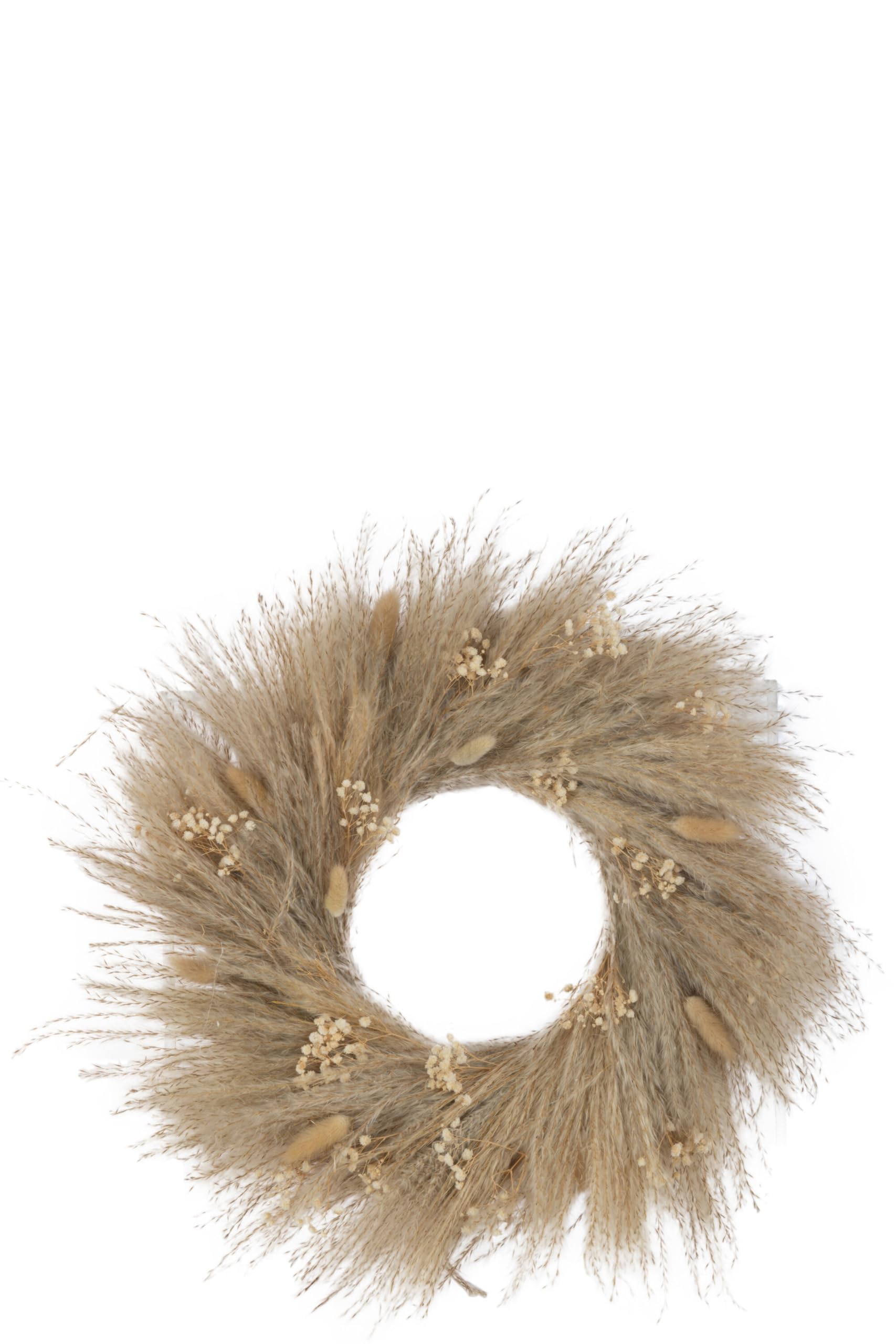 J-Line Couronne Plantes Sechees/Fleurs Naturel Large