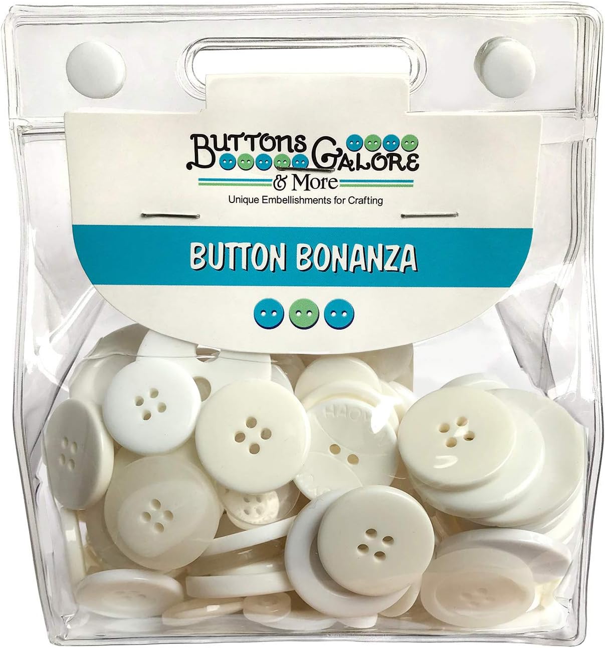 Buttons Galore and MoreButtons Galore Hand Dyed Buttons, White