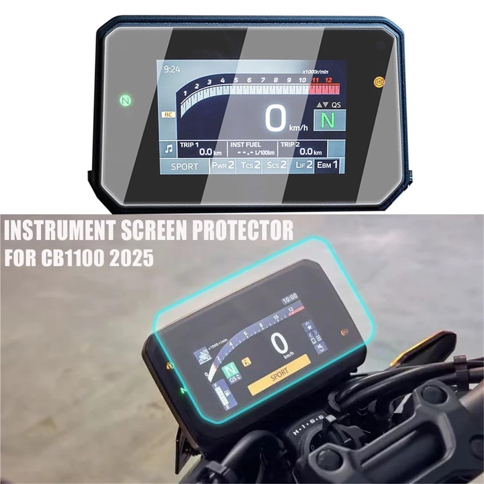 pour CB 1000 pour Hornet SP 2025 CB1000 Film De Protection pour Tableau De Bord De Moto Protection Contre Les Rayures Écran D'instrument Moto Film D'instrument Protecteur D'écran(1 PCS)