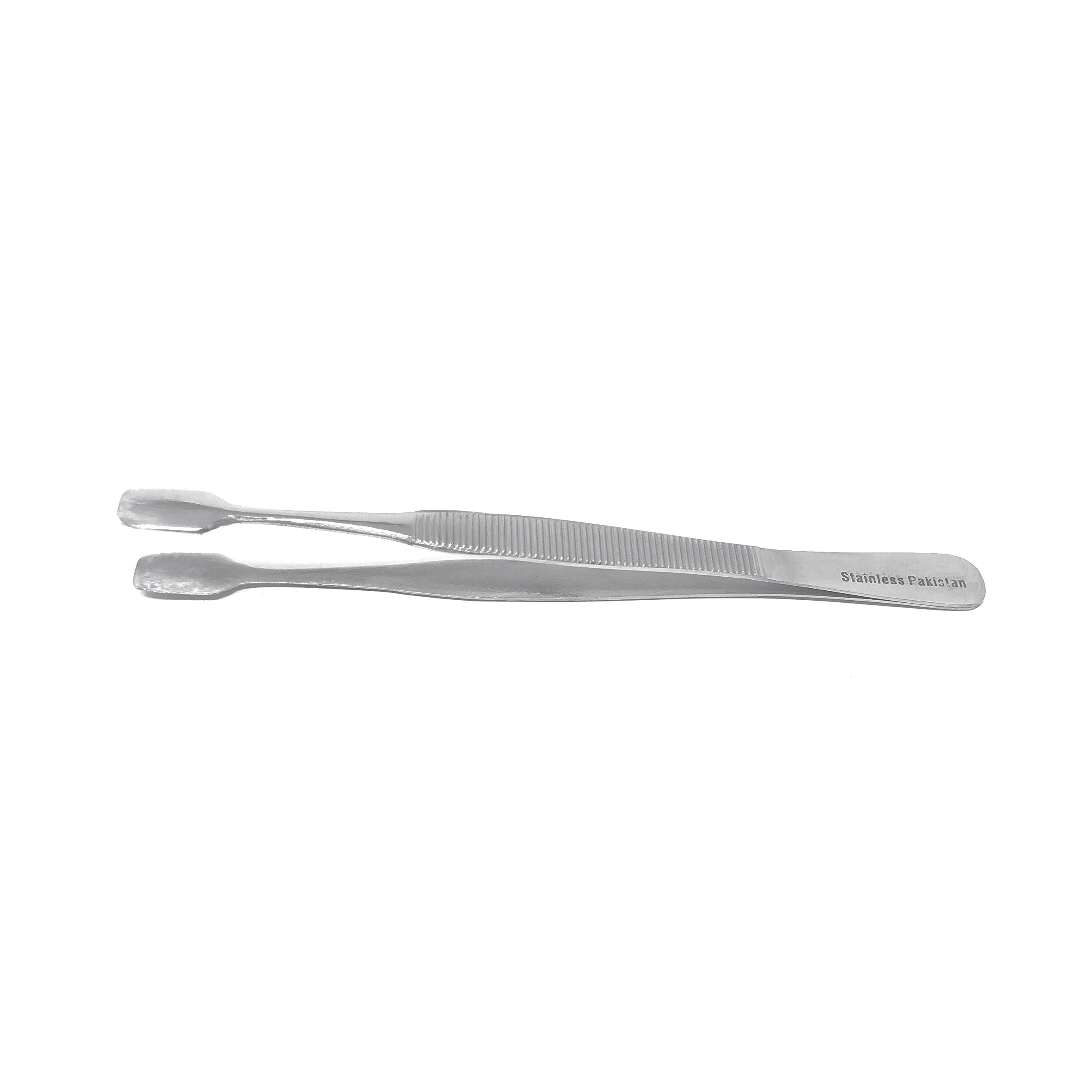 Scientific Labwares Membrane Forceps with Straight Blades, Smooth Tips, Stainless Steel, 4.5"