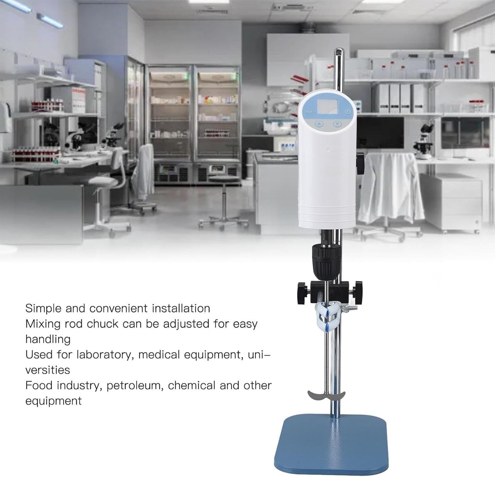 DLAB MS-H-Pro+ LCD Digital Magnetic Hotplate Stirrer with PT1000-A Temperature Sensor| Up to 340°C with 1500 RPM Speed Control | 20L Stirring Capacity, Brushless DC Motor