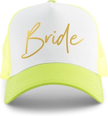 WEDDINGSTAR Customizable Wedding Party Snapback Trucker Hats - Bride Green