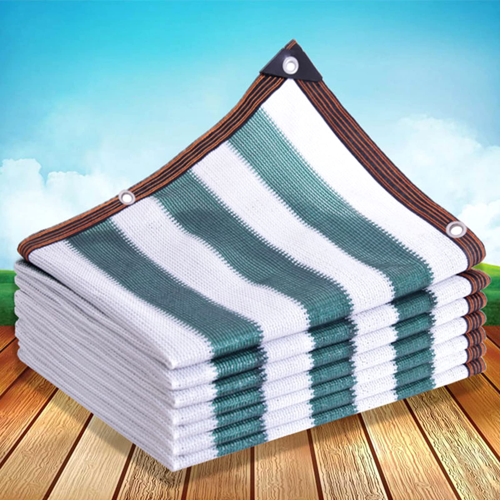 Tessuto ombreggiante con protezione UV al 90%, telo a rete verde scuro per serra, carport, patio, finestra, copertura, rete isolante termica per esterni da 2 m a 10 m